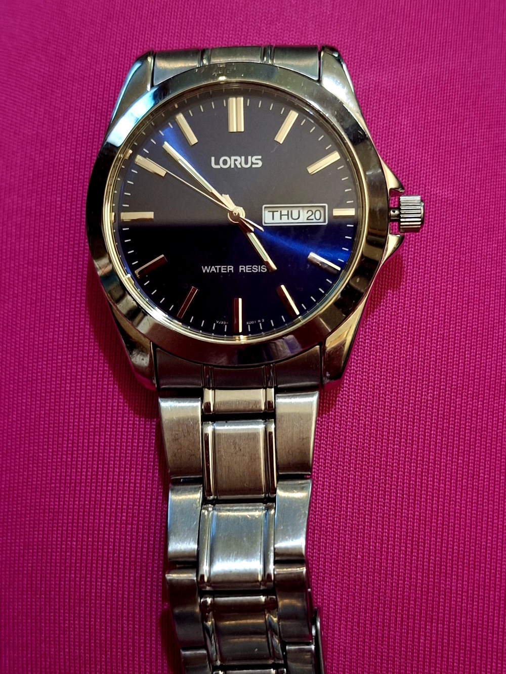 Lorus Classic Men’s Watch – Deep Blue Sunray Dial (New Battery!)